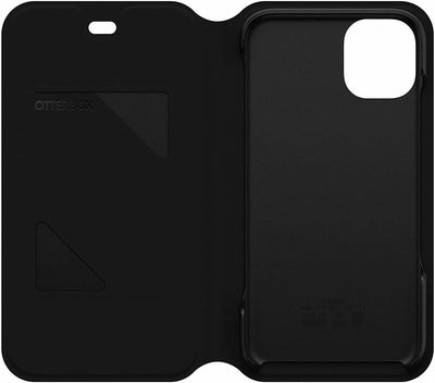 OtterBox Strada Via, Sleek, Soft-Touch Protective Folio for iPhone 11 - Black Night (77-62885)