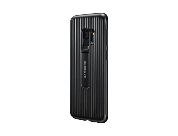 Samsung Protective Cover Case with Flip-Out Stand for Galaxy S9 - Black