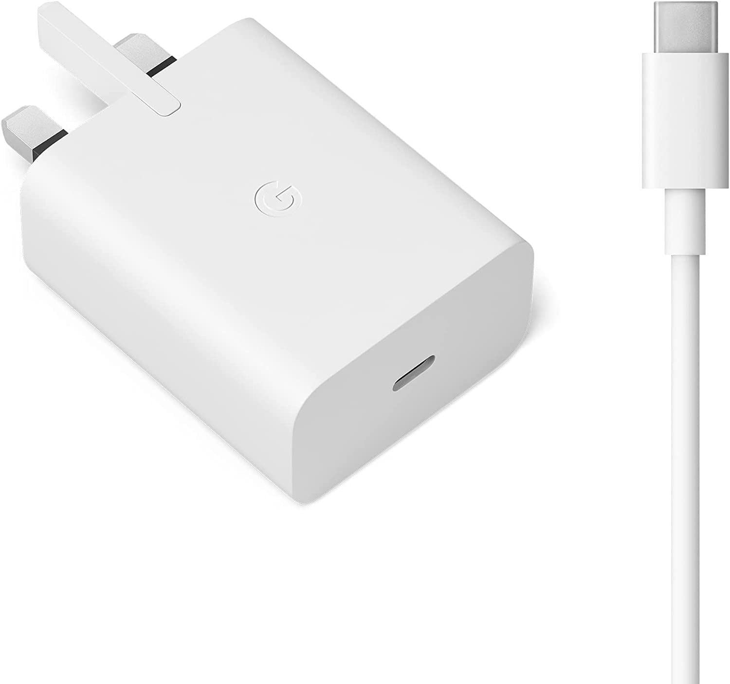Official Google 30W USB C Charger with Type C Cable White - GA02275-GB