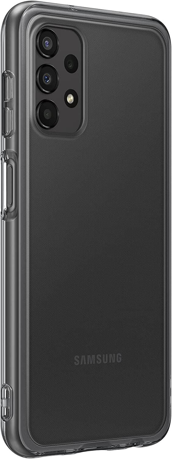 Official Samsung Galaxy A13 Soft Clear Cover Black - EF-QA135TBEGEU