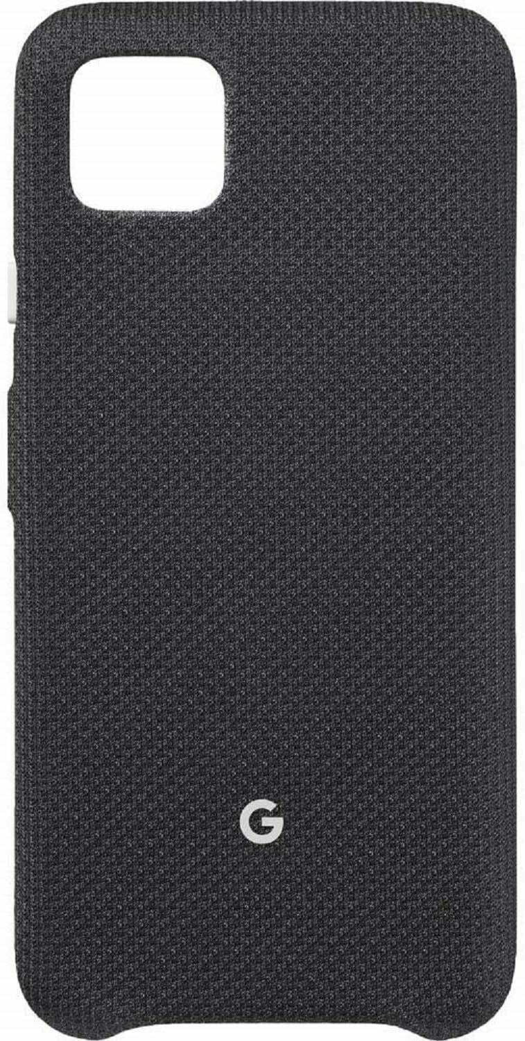 Google Pixel Case for Pixel 4 XL - Protective Phone Cover with Tailored Fabric and Active Edge Compatible - Official Google Pixel Cover - Just Black