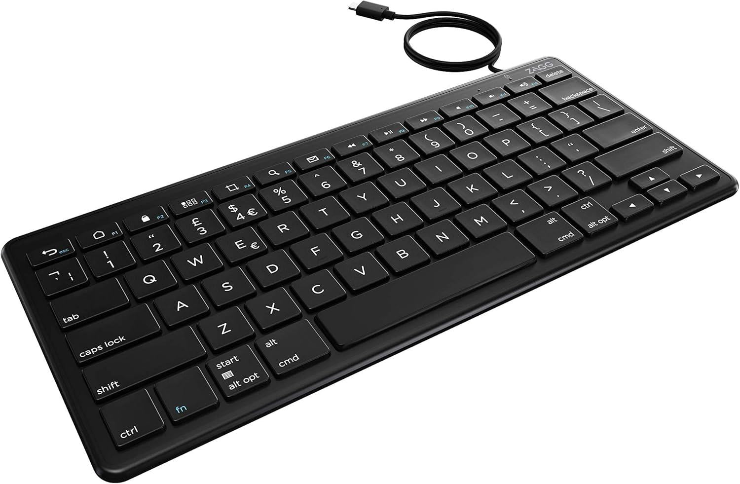 Zagg Universal Keyboard USB C Wired KB UK English