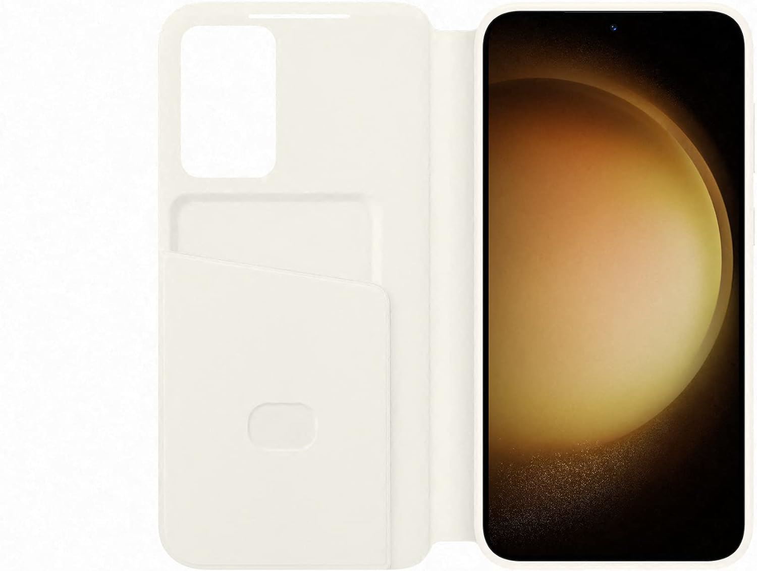 Samsung Galaxy S23 Plus Smart View Wallet Case Cream - EF-ZS916CUEGWW