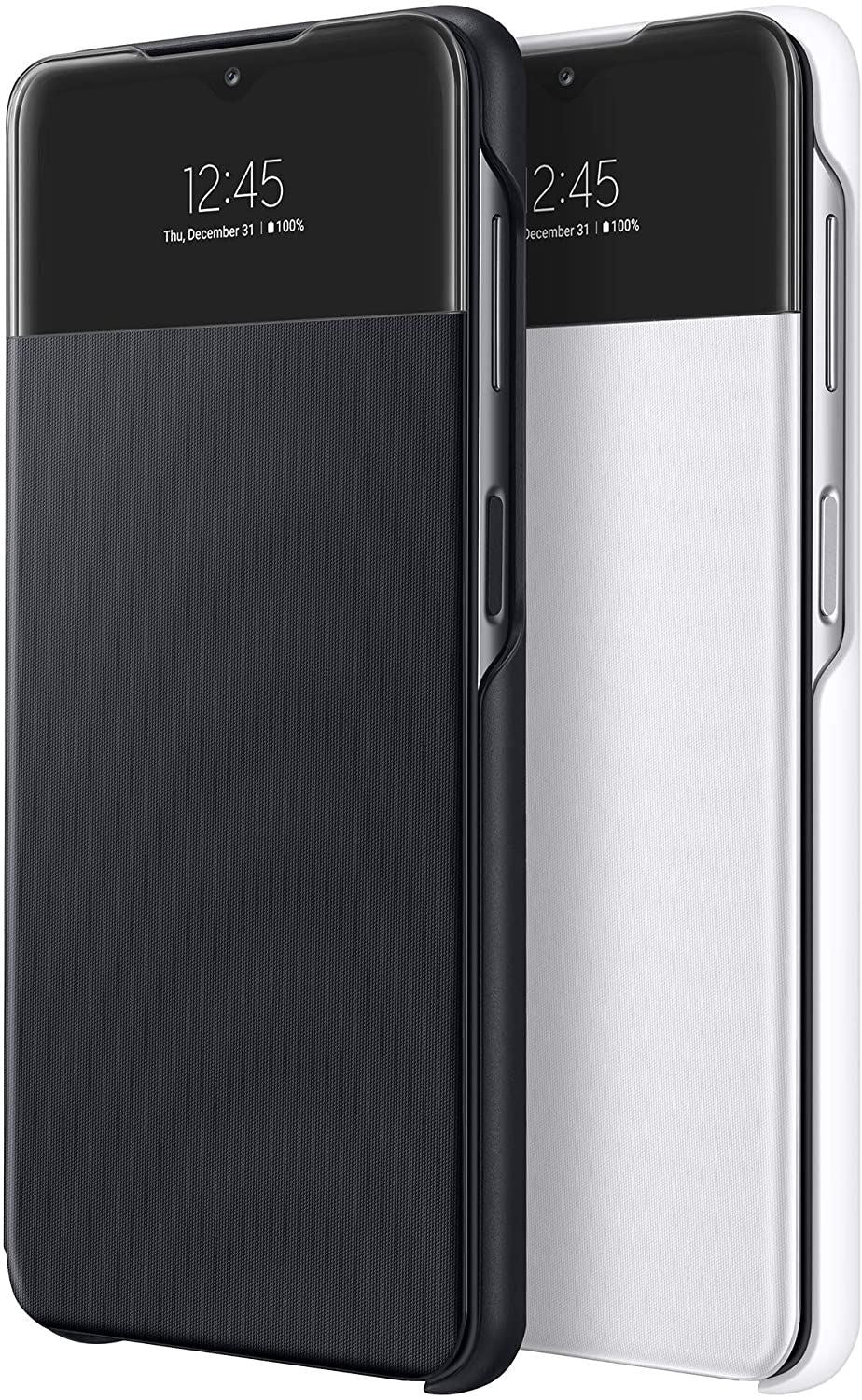 Official Samsung Galaxy A32 5G S View Wallet Cover Black - EF-EA326PBEGWW