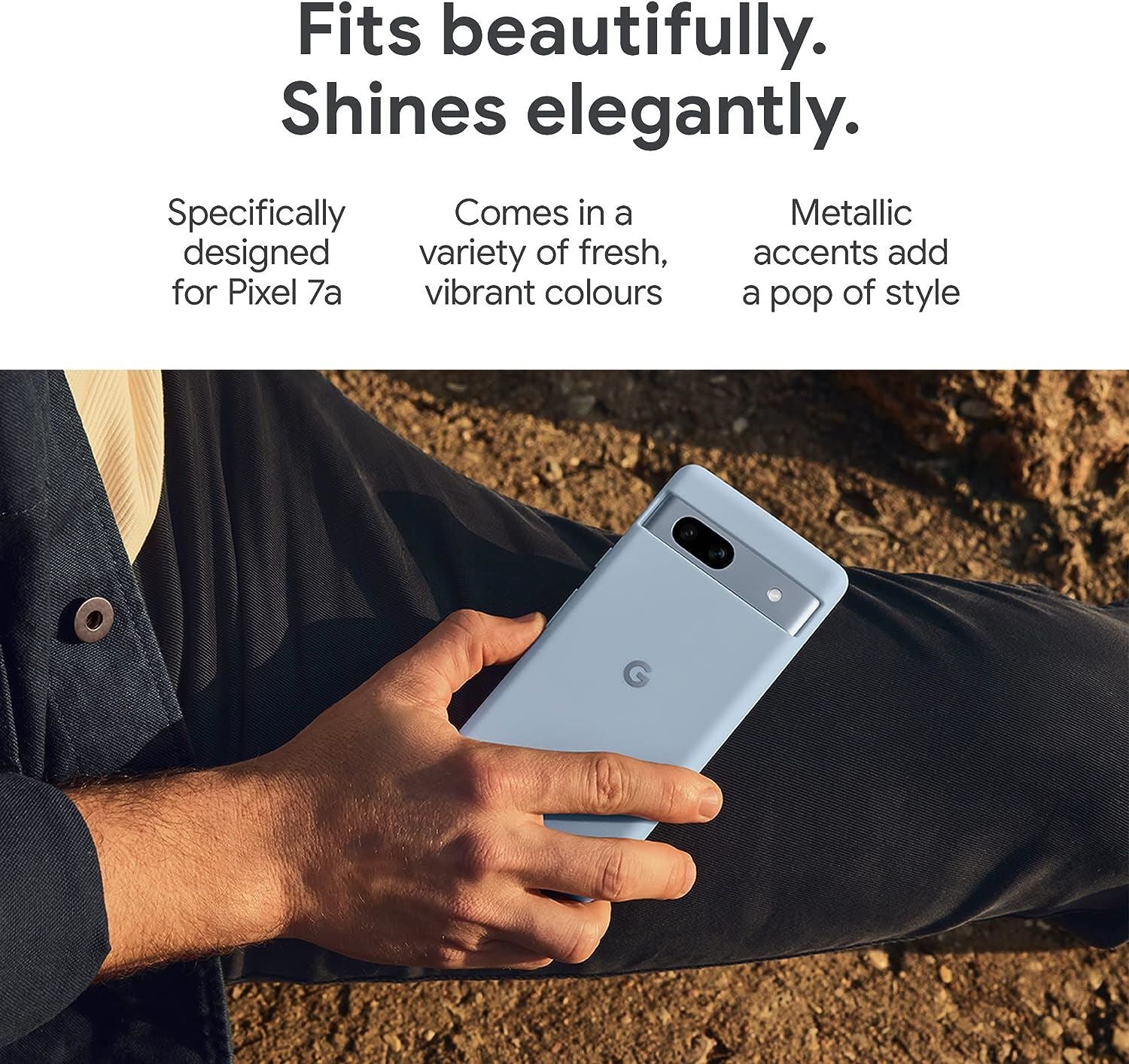 Official Google Pixel 7a Case Charcoal - GA04318