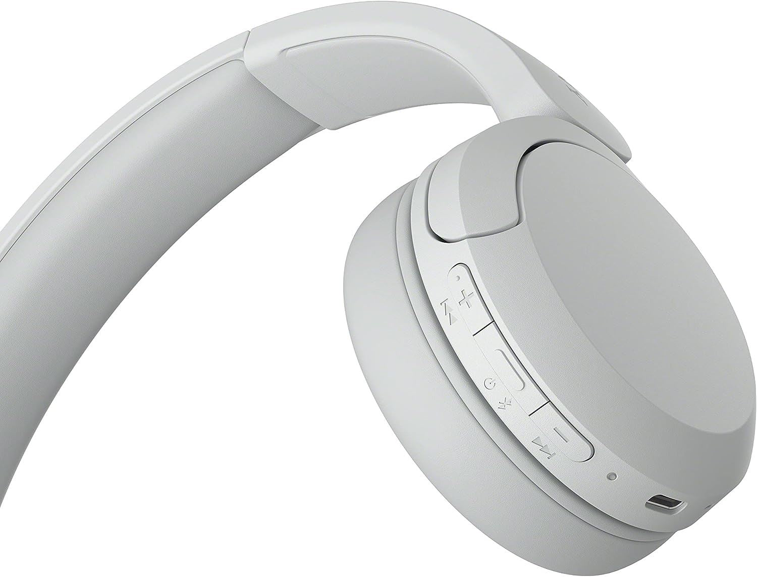 Official Sony WH-CH520 Over Ear Wireless Bluetooth Headphones White - WHCH520W.CE7