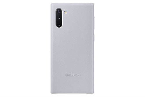 Samsung Original Galaxy Note10 Leather Cover, Official Samsung Galaxy Note10 Case/Leather Phone Case Made with Genuine Hardwearing Italian Calf Leather - Grey