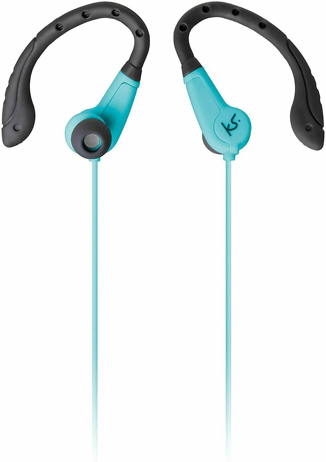 KitSound Exert Wired Sports Earphones - With Microphone - Blue