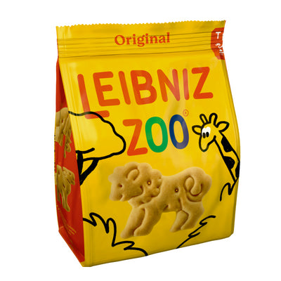 Bahlsen Leibniz Zoo Original Animal Biscuits Crunchy Snack Cookies 100g
