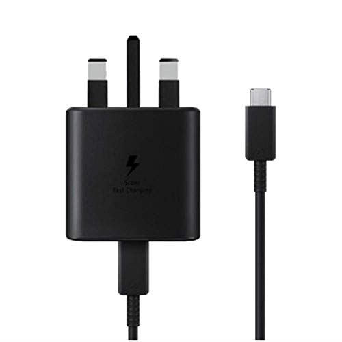 Samsung UK Travel Adaptor (45W with USB type C Cable) Black,EP-TA845XBEGGB