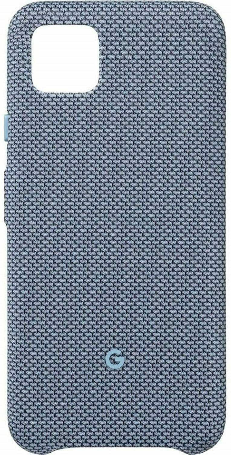 Google Pixel Case for Pixel 4 XL - Protective Phone Cover with Tailored Fabric and Active Edge Compatible - Official Google Pixel Cover - Blue-ish