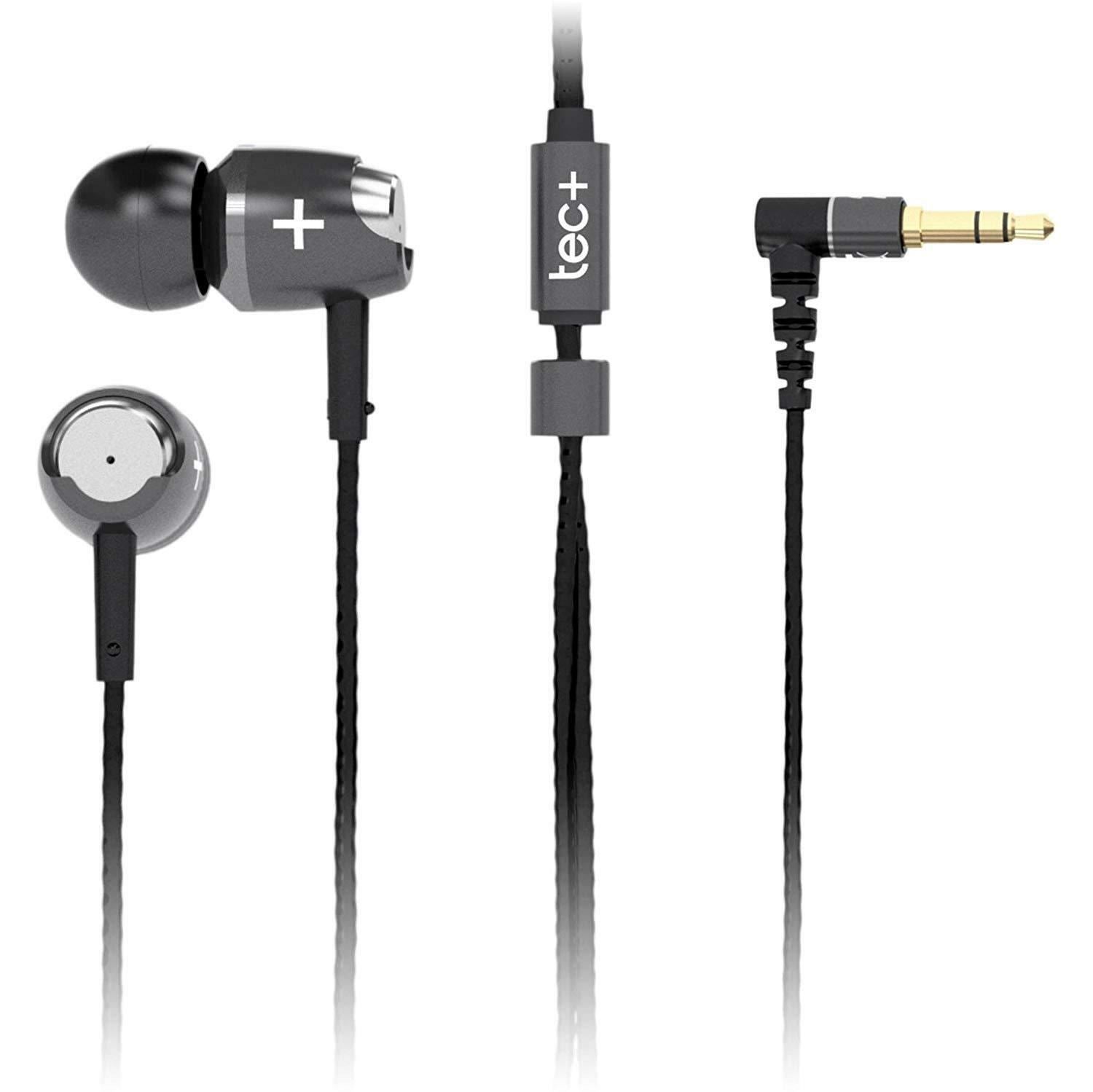 TecPlus Novello Aluminium Aux In-Ear Headphone - Silver