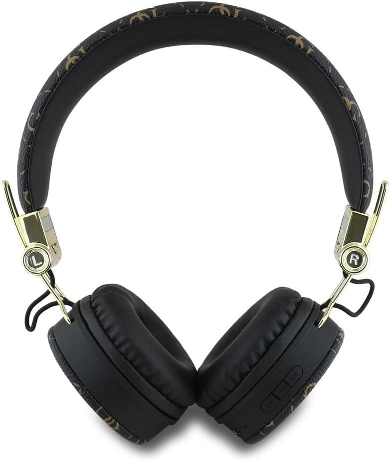 Guess 4G Triangle Round Shape ENC Bluetooth On Ear Headphones Black - GUBH70E4PTMK