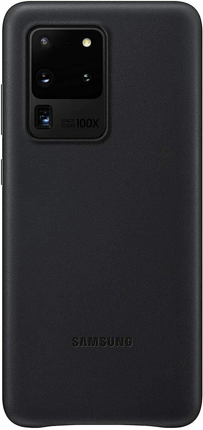 Samsung Galaxy S20 Ultra Leather Cover Black Case EF-VG988LBEG