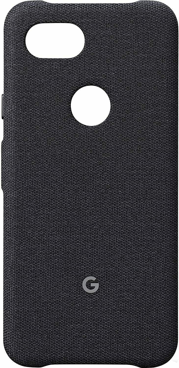 Google Pixel Case for Pixel 3a XL - Protective Phone Cover with Tailored Fabric and Active Edge Compatible - Official Google Pixel Cover - Carbon