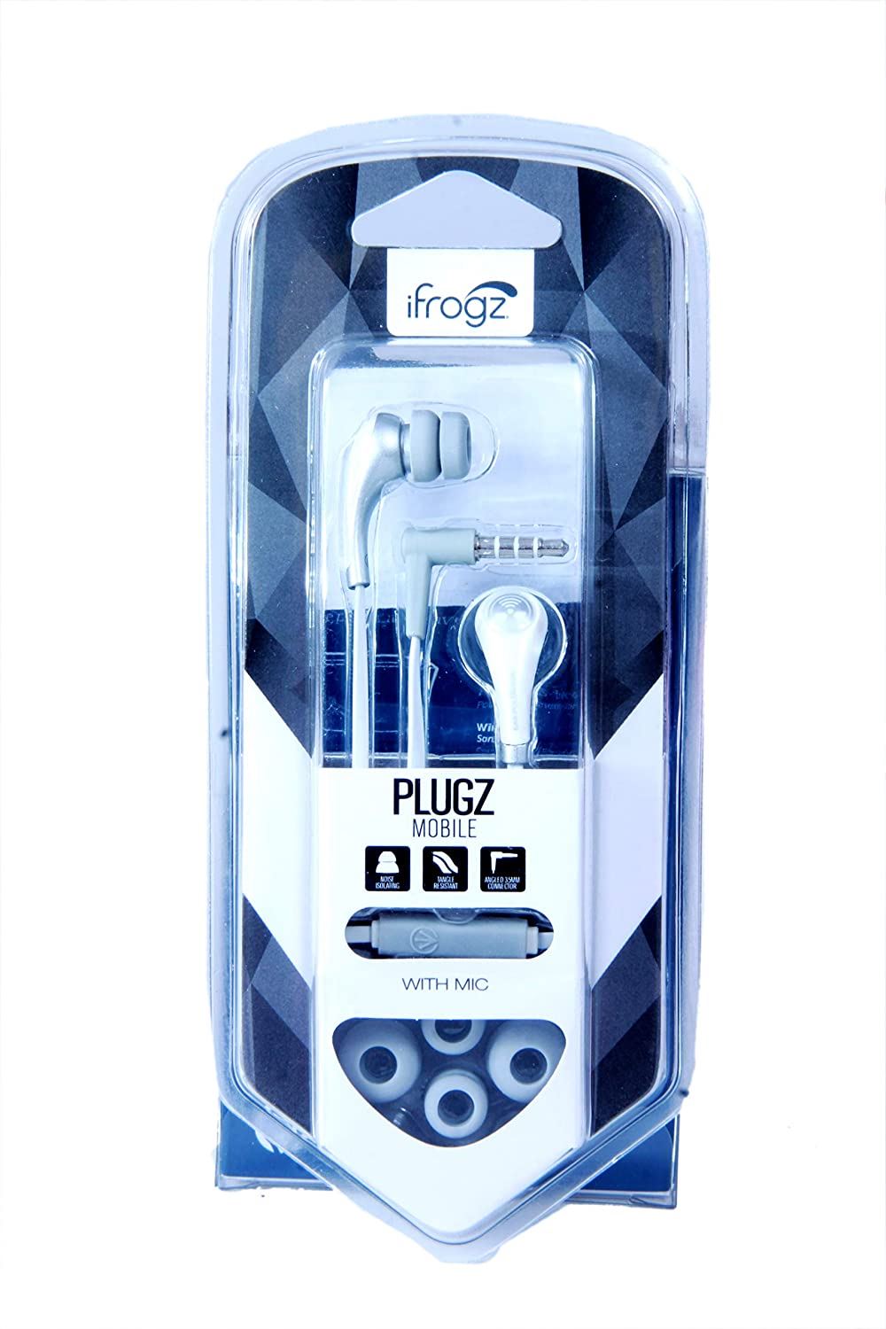 iFrogz Bolt + Ear Pollution Earphone White - IFBLTM-WH0