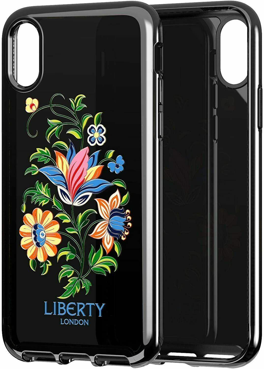 Tech21 Evo Luxe Case Black Flowers for iphone X XS 5.8" T21-6187