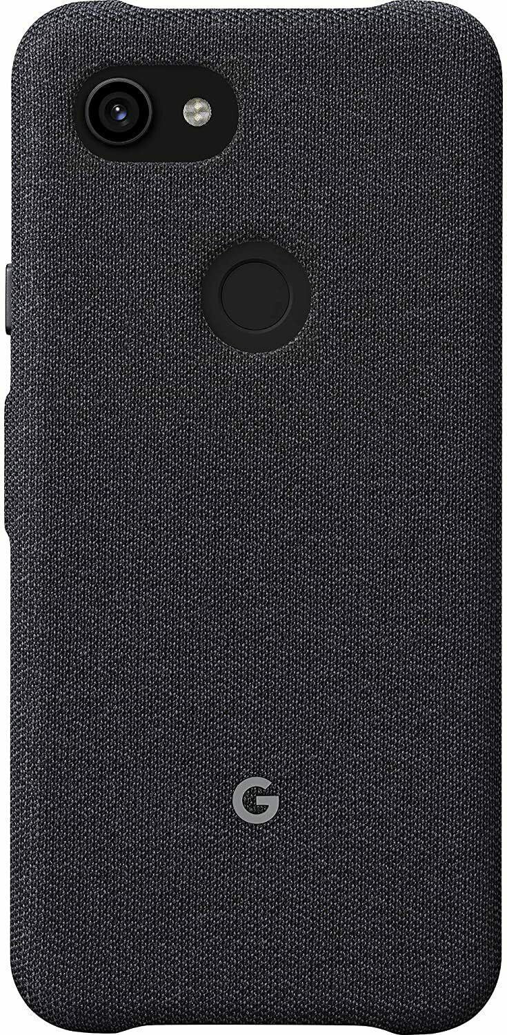 Google Pixel Case for Pixel 3a XL - Protective Phone Cover with Tailored Fabric and Active Edge Compatible - Official Google Pixel Cover - Carbon