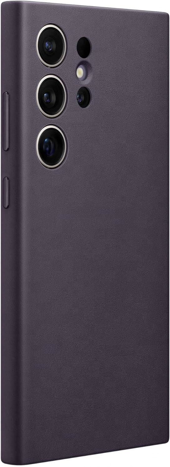 Samsung Galaxy S24 Ultra Vegan Leather Case Dark Violet - EF-FPS928HCAVW