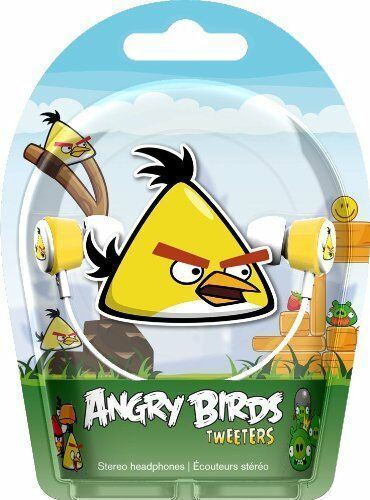 Gear4 Angry Birds Tweeters In-Ear Stereo Headphones - Yellow Bird