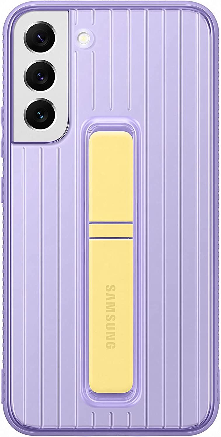 Official Samsung Galaxy S22 Plus Protective Standing Cover Lavender/Yellow - EF-RS906CVEGWW