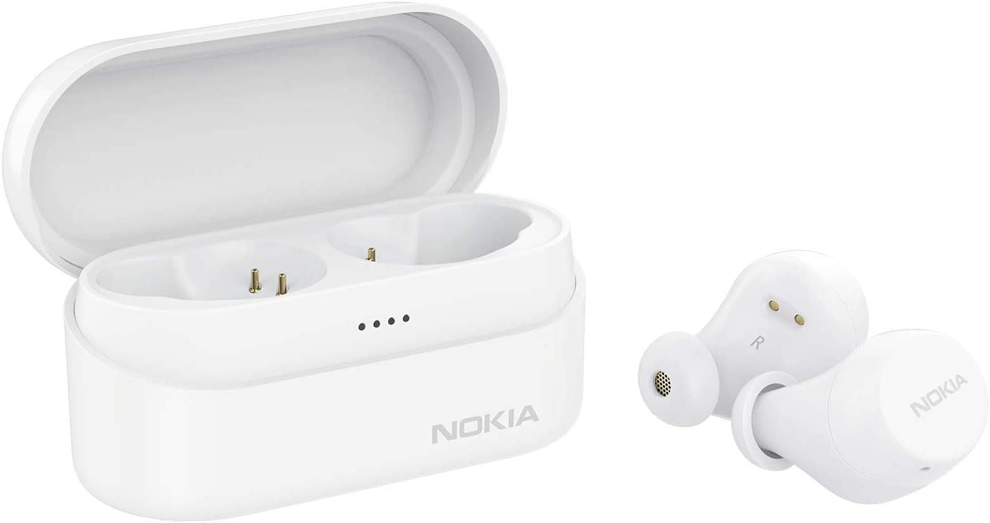 Official Nokia Power Earbuds Lite Wireless Headphones Snow - BH-405