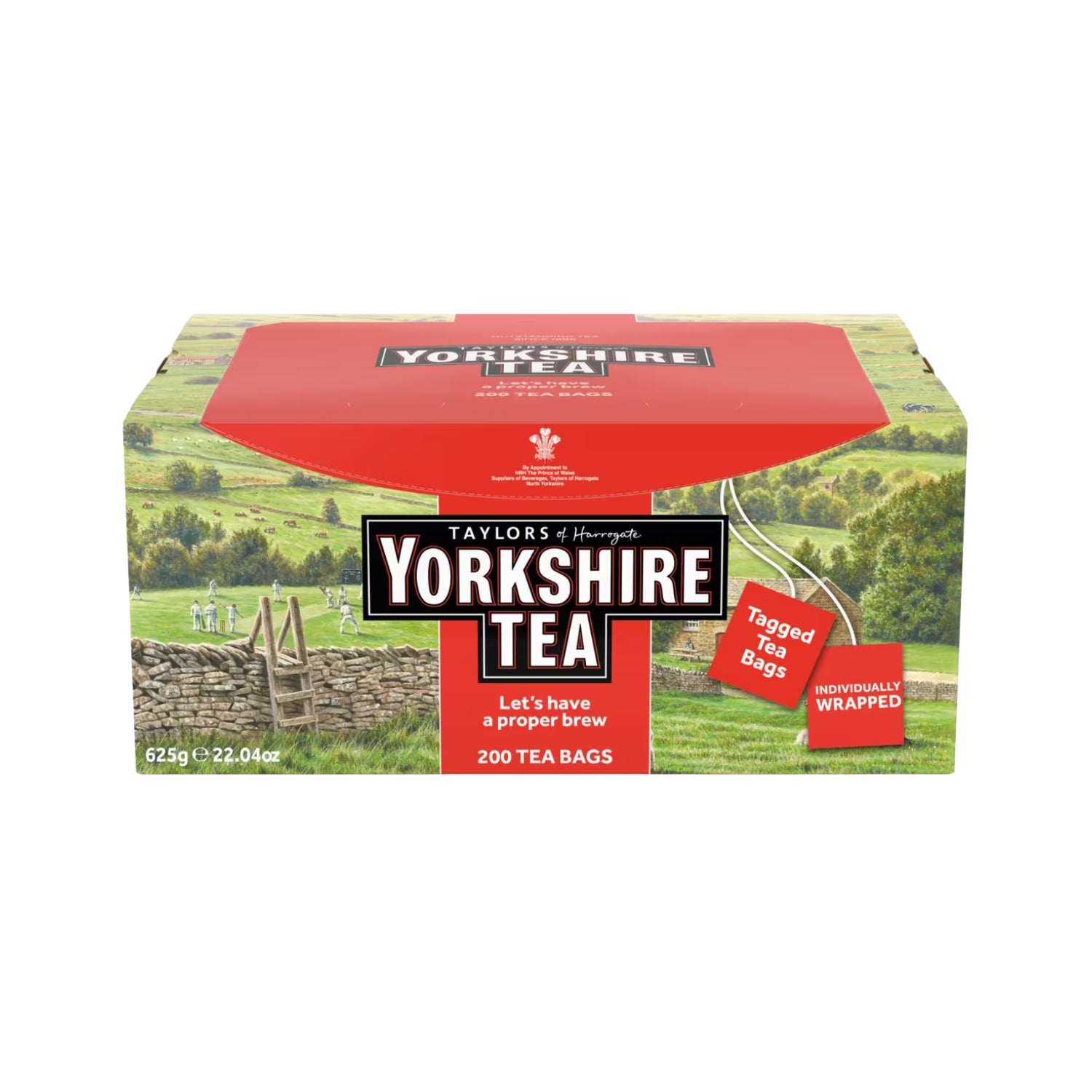 Yorkshire Tea, 200 Individually Wrapped & Tagged Tea Bags