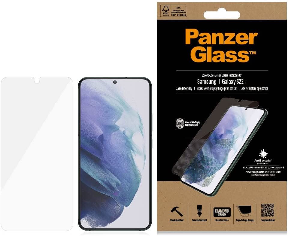 Official Panzer Glass Screen Protector for Samsung Galaxy S22 Plus Black - 7294