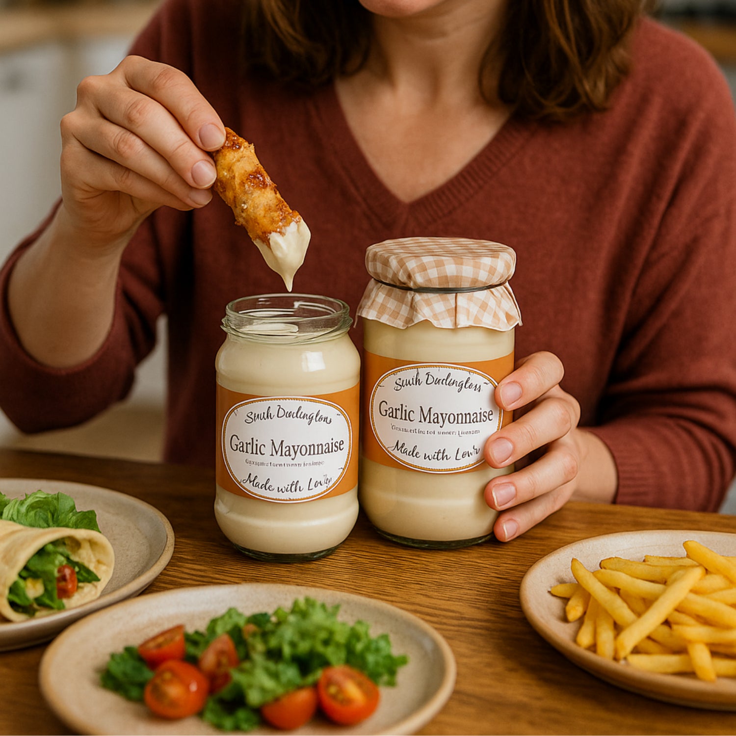 Mrs Darlington's Garlic Mayonnaise Creamy Dip and Spread, Paste - 250g