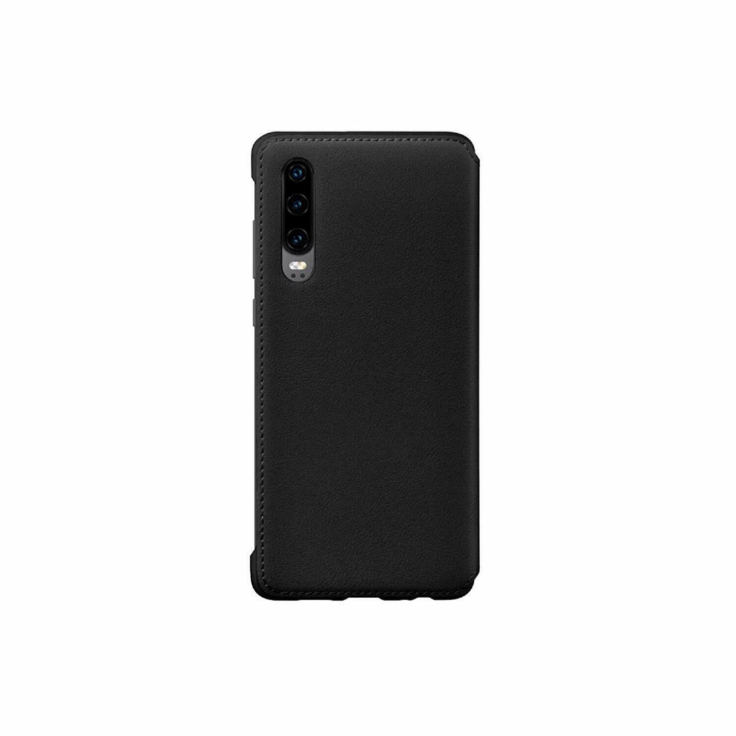 P30 Smart View Flip Cover Black
