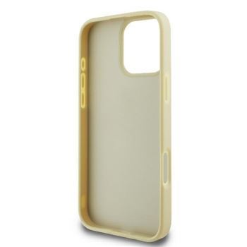 Guess Fixed Glitter Big 4G Logo Case for iPhone 16 Pro 6.3" Gold