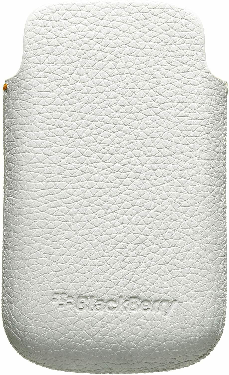BlackBerry Smartphone Leather Pouch Case for BlackBerry 8520/9300/9700/9780 - White