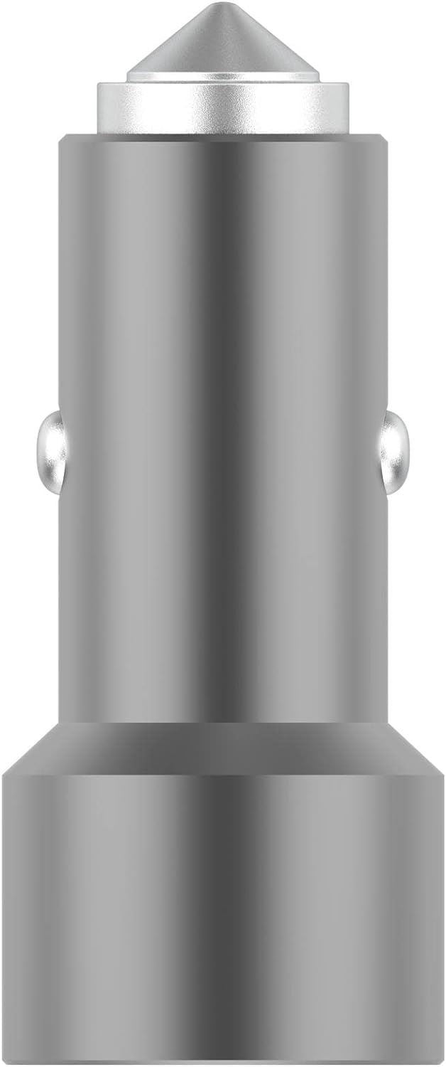 Mophie 12W 2.4 Amp USB A Car Charger Aluminium Silver - 409903473