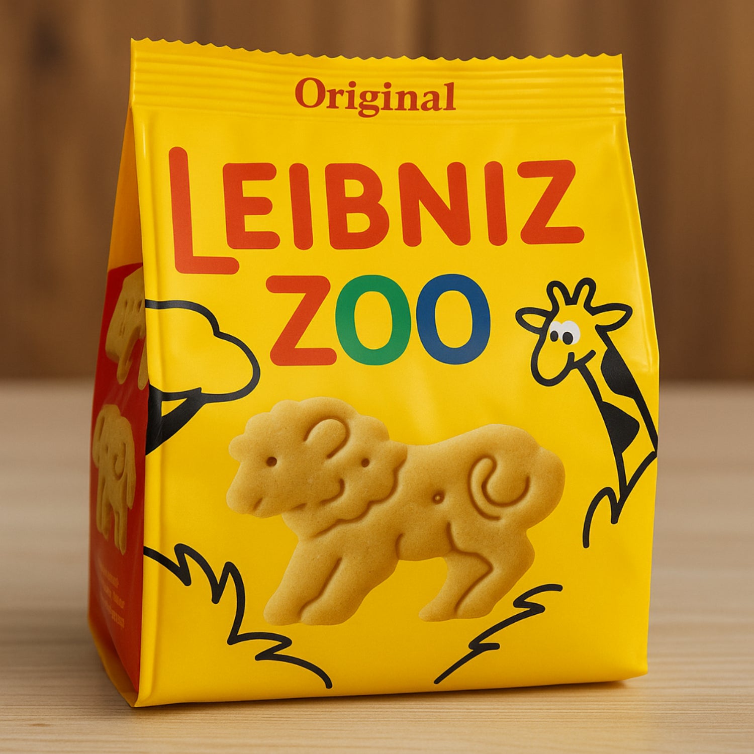Bahlsen Leibniz Zoo Original Animal Biscuits Crunchy Snack Cookies 100g