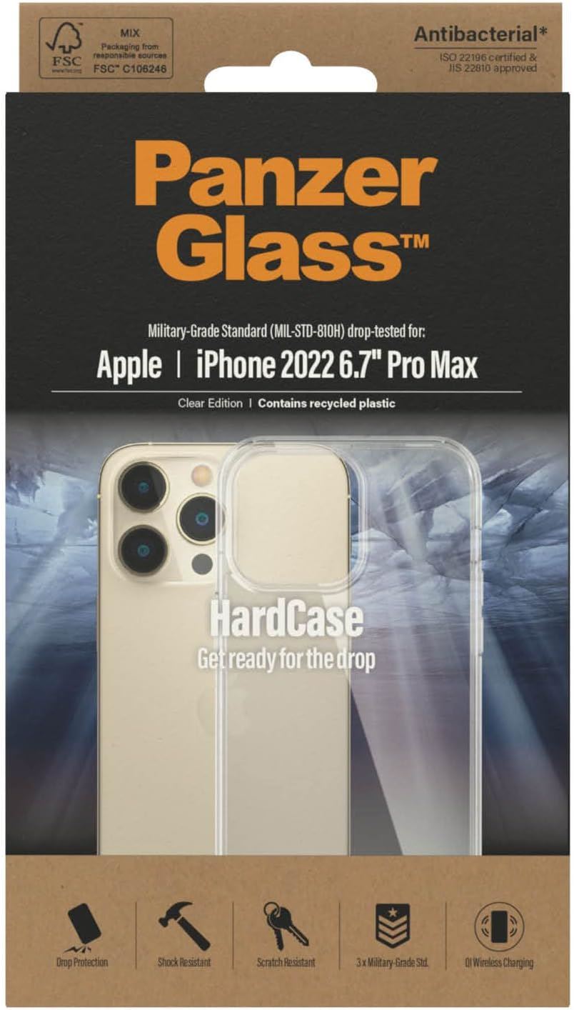 Panzer Glass Military Grade Standard Hard Case for iphone 14 Pro Max 6.7" Clear - 0404