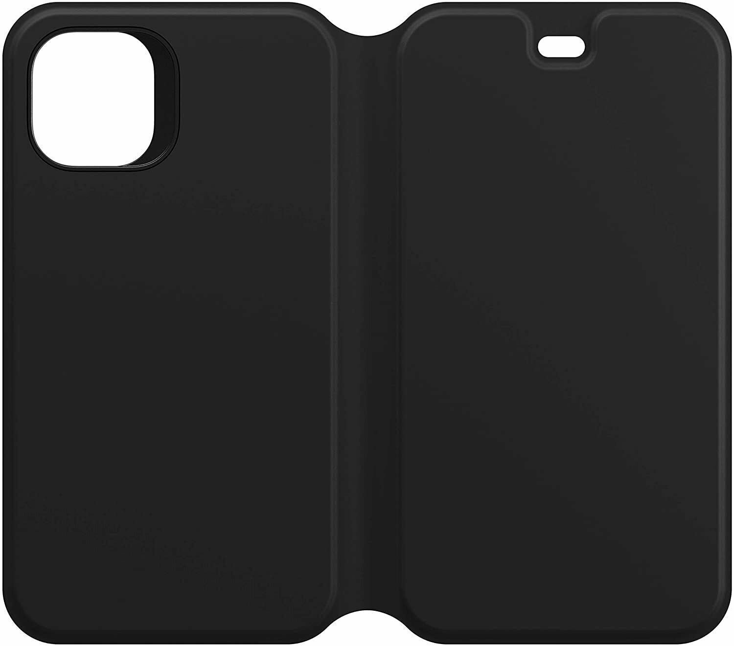 OtterBox Strada Via, Sleek, Soft-Touch Protective Folio for iPhone 11 - Black Night (77-62885)
