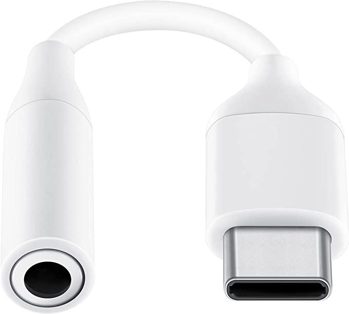 Official Samsung USB C to Headset Jack Adapter White - EE-UC10JUWEGWW