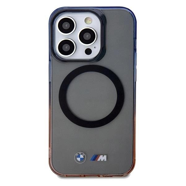 BMW Gradient Bumper with MagSafe Hard Case for iphone 15 Pro 6.1" Grey - BMHMP15LHTGE