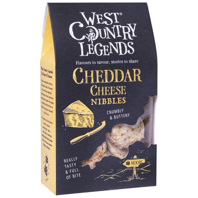 1 x West Country Legends Cheddar Cheese Nibbles Crumbly & Buttery Biscuits 100g