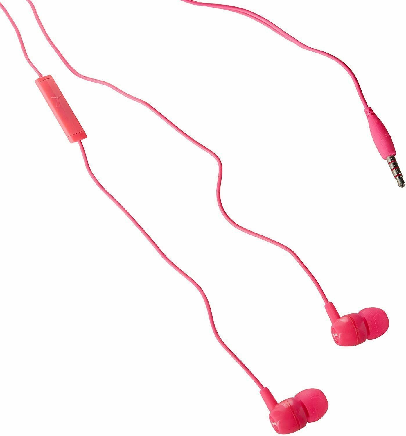 PUMA Mach 9Â In-Ear Stereo Headphones with Microphone for Mobile Phone, Pink