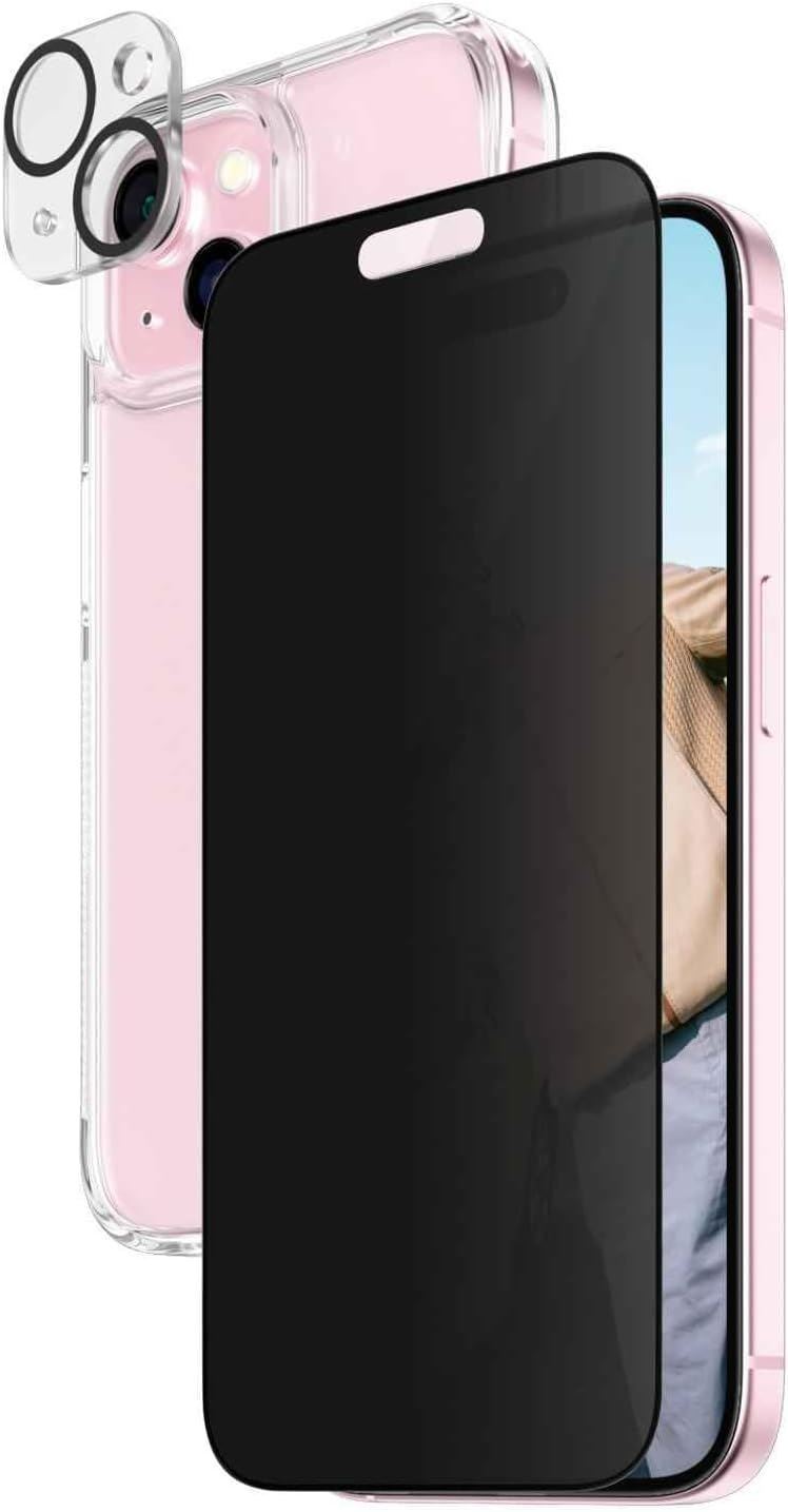 Panzer Glass Privacy Powerful 3 in 1 Bundle Pack for iPhone 15 6.1" - B1172㽯