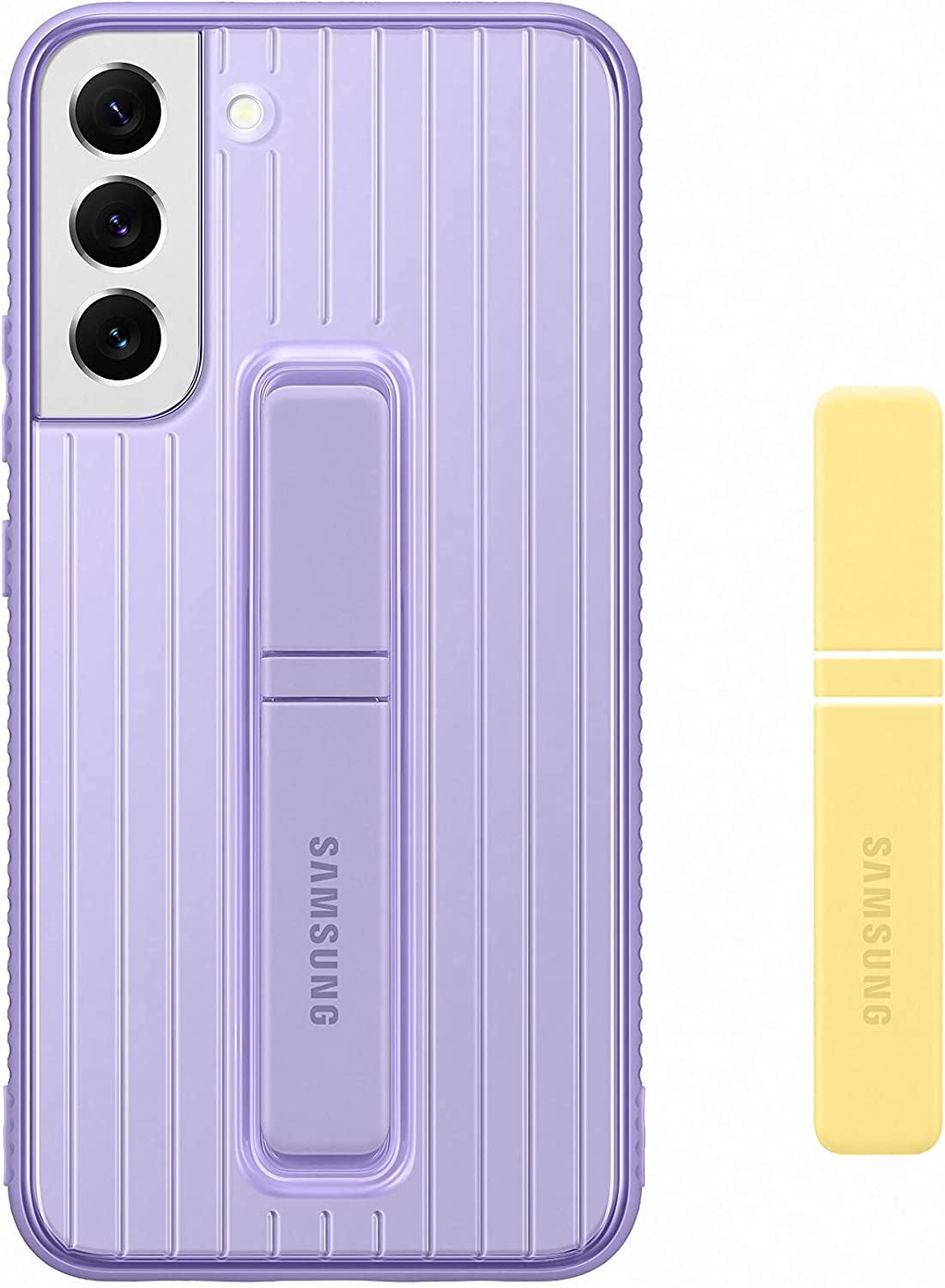 Official Samsung Galaxy S22 Plus Protective Standing Cover Lavender/Yellow - EF-RS906CVEGWW