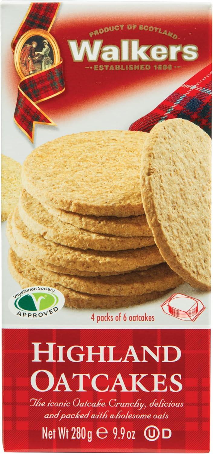 Walkers Highland High Fibre Crunchy Oatcakes Wholegrain Crackers 280g