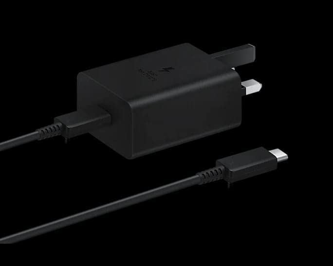 Samsung 45W USB C Mains Charger with 5 Amp Type C Cable Black UK Plug - EP-T4510XBEGGB