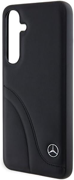 Mercedes Benz Genuine Leather Star Logo Case for Samsung Galaxy S24 6.2" Black- MEHCS24S23RBCSK