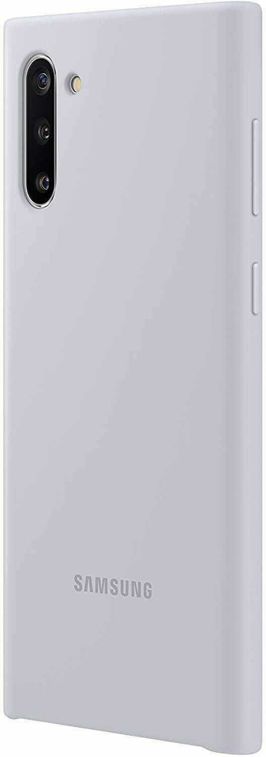Genuine Samsung Galaxy Note 10 Silicone Cover Case Silver EF-PN970TSEG