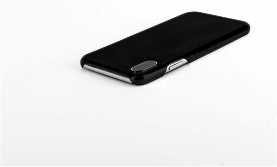 Xqisit iPlate Glossy Black Case Back Cover for iphone X XS 5.8"