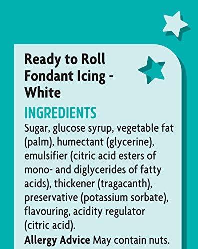 Dr.Oetker White Soft Fondant Icing - Ready to Roll, Cake Decorating 454g