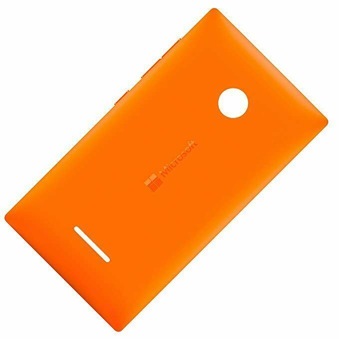 Microsoft Protective Slim Book Flip Shell Case Cover for Microsoft Lumia 435 - Orange