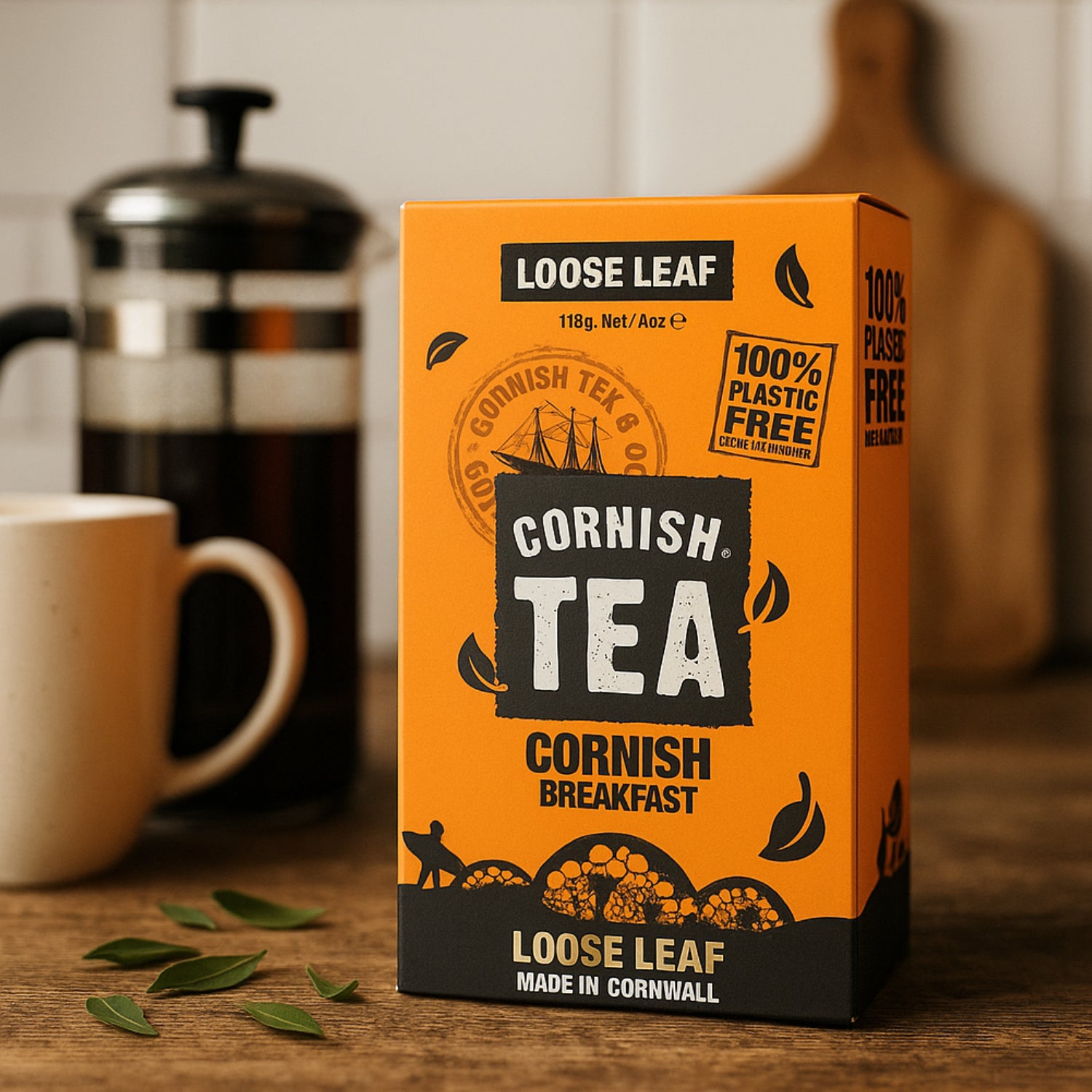 Cornish Tea Breakfast Loose Leaf Plastic Free & Biodegradable Tea Bags 115g